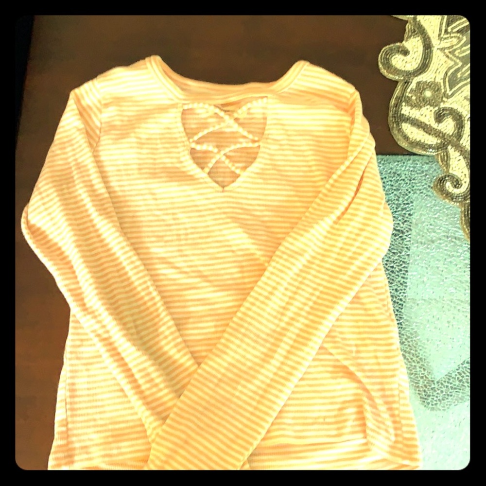 A long sleeve stripped shirt
